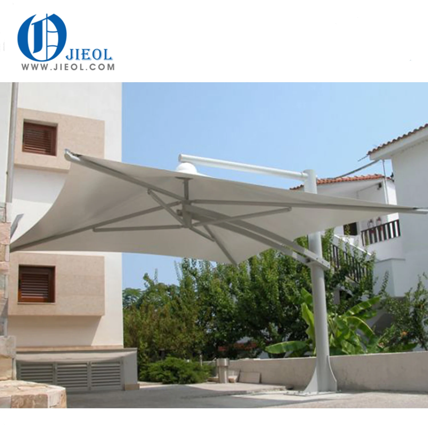 Q235 steel carport car parking tent membrane building tensile structure