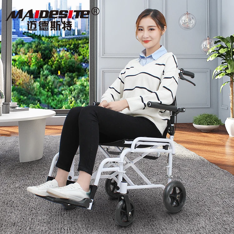 fashion aluminium folding handicapped lightweight portable wheelchairs for sale