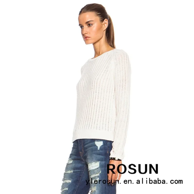 Высокое качество ребра вязать женщины необычные пуловер дизайн дамы мода корейский свитер