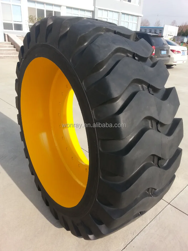 good price low profile solid wheel loader tires snow 23.5-25 23.5r25 for mini loader