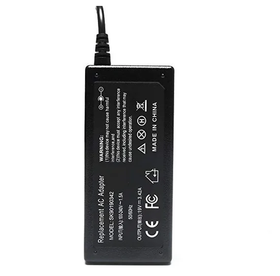 19V 3.42A 65W Replacement Laptop Battery Charger for Acer ChromeBook C720 C720P Ac Adapter Power Supply Cord