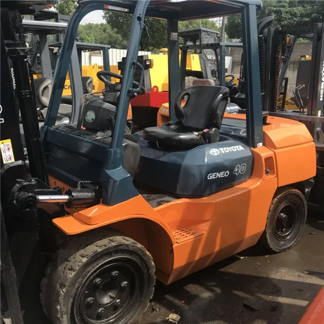 
Used forklift toyota 4 ton / fd40 with side shift ,Secondhand japan Manual Pallet Truck forklift 4 ton with 2 stages for sale 