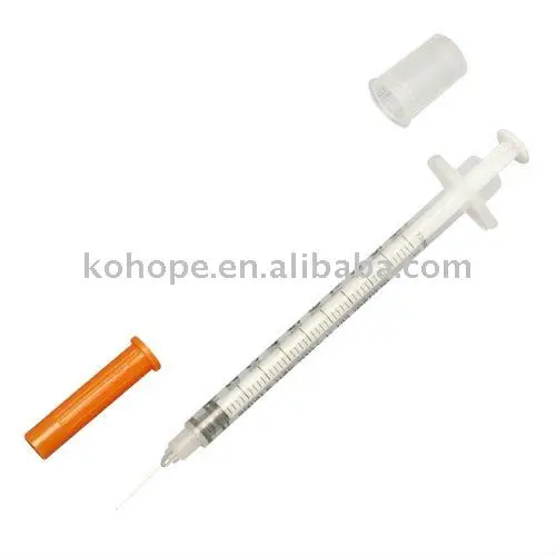 0.3ml 0.5ml 1ml disposable insulin syringe