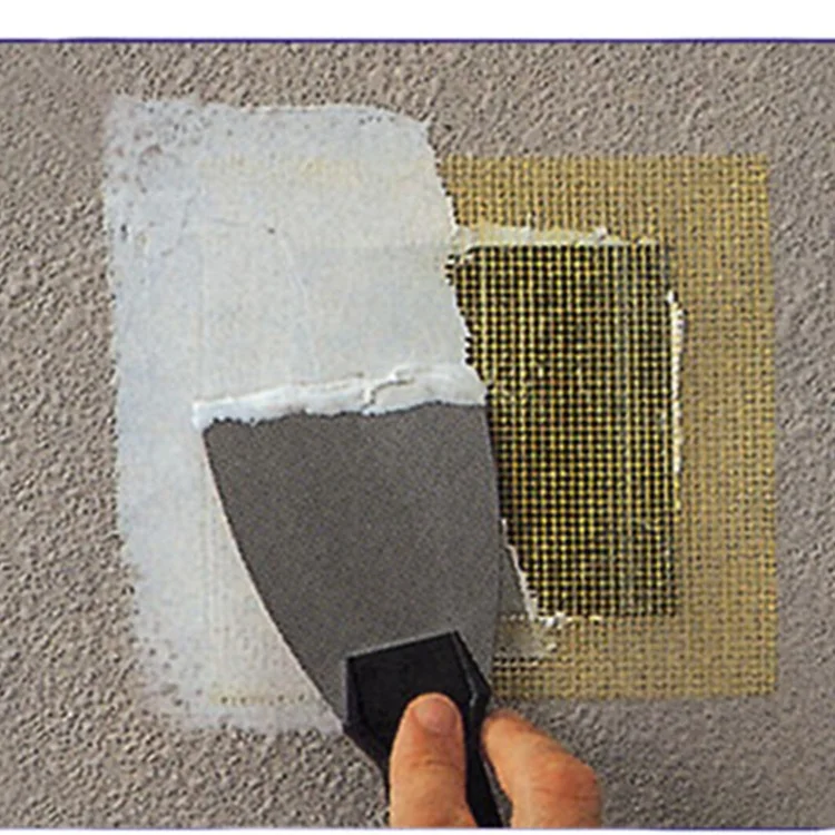 Aluminum Wall Repair Patch backed with adhesive fiberglass mesh for repairing wall cracks