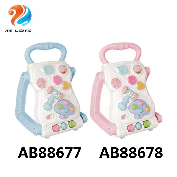 2019 Новый дизайн пластиковая коляска с игрушками Крытый детский ходунки для детей