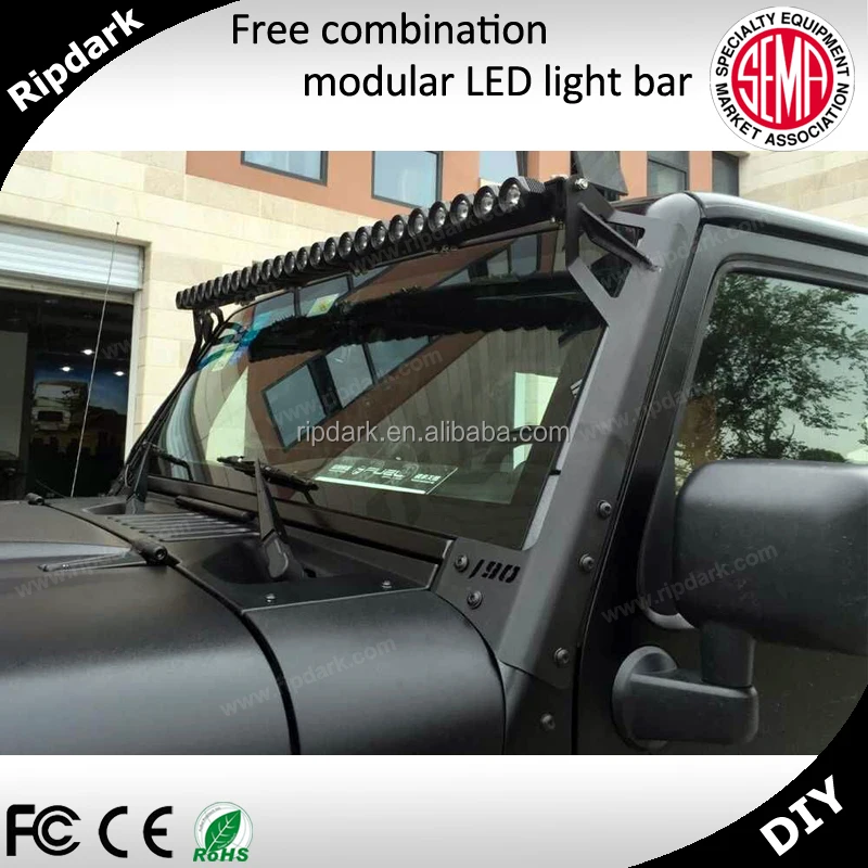Ripdark patented product 4D / flood auto accessory led lights bar for cars 250w off road led bar light