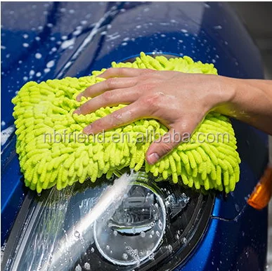 New arrival colorful Auto accessories scratch free microfiber chenille washing pad