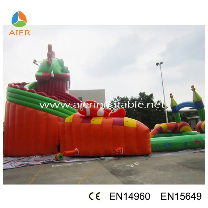 Big Inflatable Water Park Equipment for Sale, Water Park Play Equipment Water Slide >3 Years Resort Place（景区）