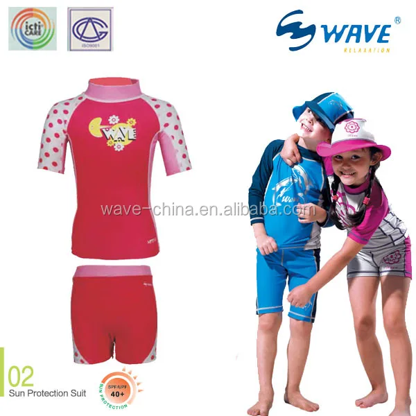 Wholesale Small Athletic Clothing Kids Surfing Rashguard