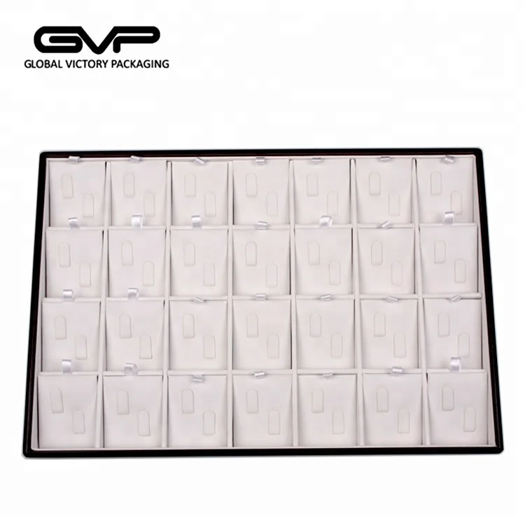 Direct factory wholesale OEM pu spectacle jewelry ring earrings display tray