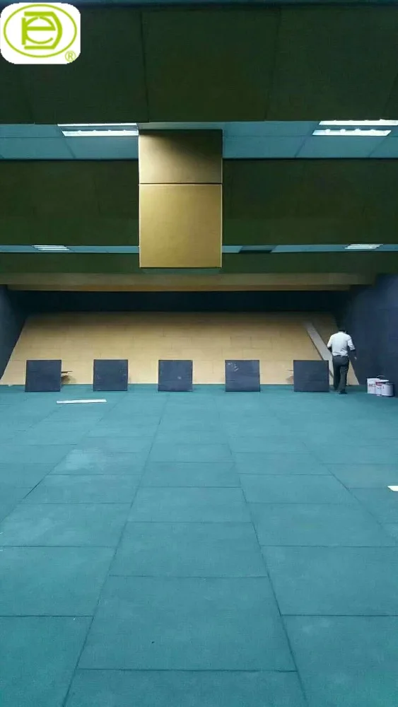 
Rubber Fooring for absorbing sound and shock 