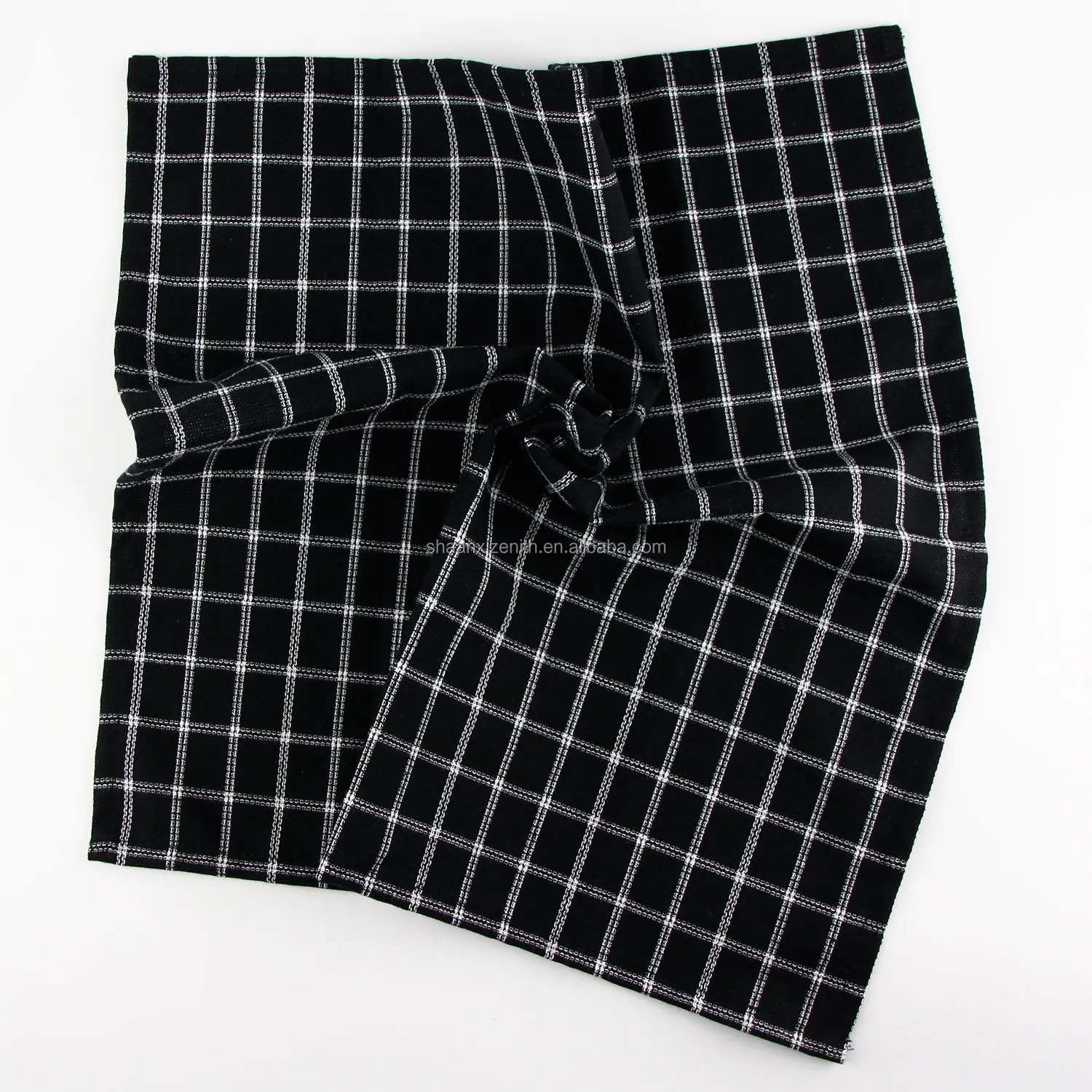 yarn-dyed black check white striped back ground cloth home kitchen gourmet napkin tea towel kitchen towel