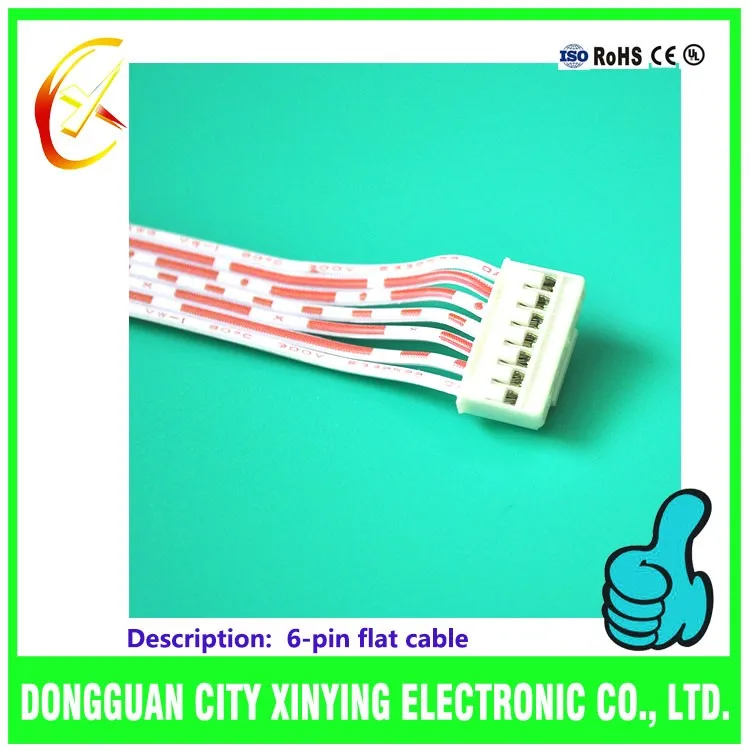 Пользовательские 6-контактный плоский кабель