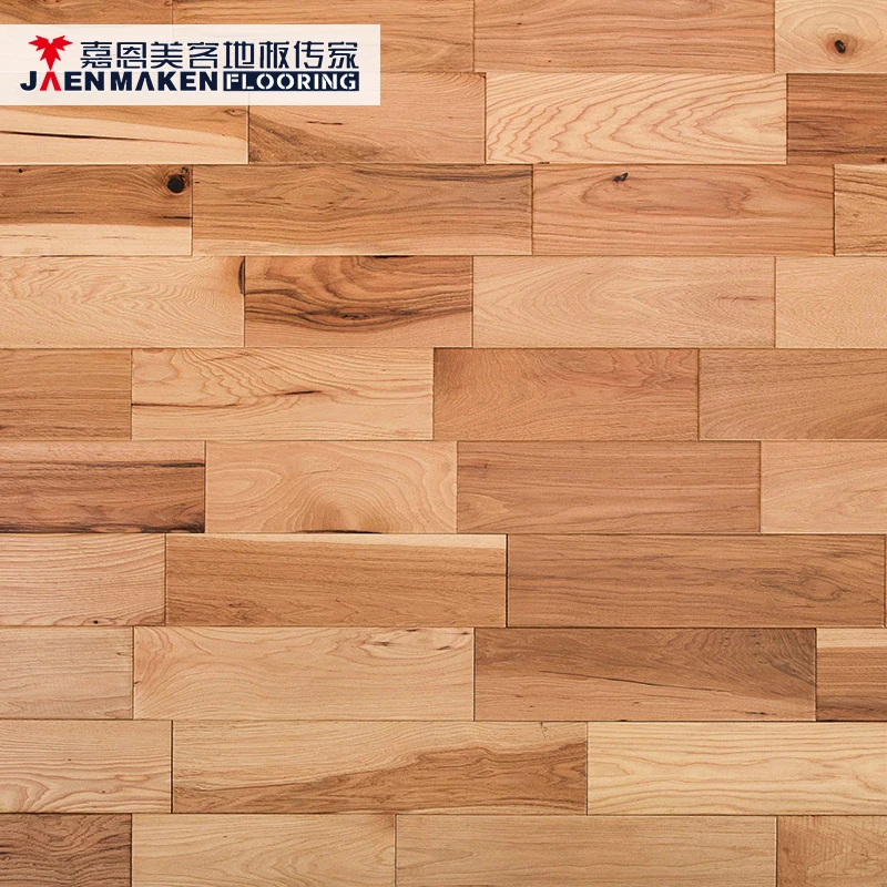JAENMAKEN smooth solid hickory 18 mm wood flooring for sale