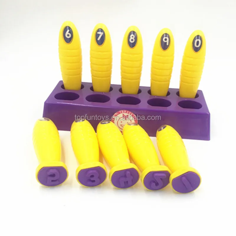 Common Plastic Emboss Ink Pad Seal Stamp