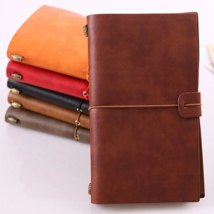 
Wholesale vintage travel school leather journal notebook 