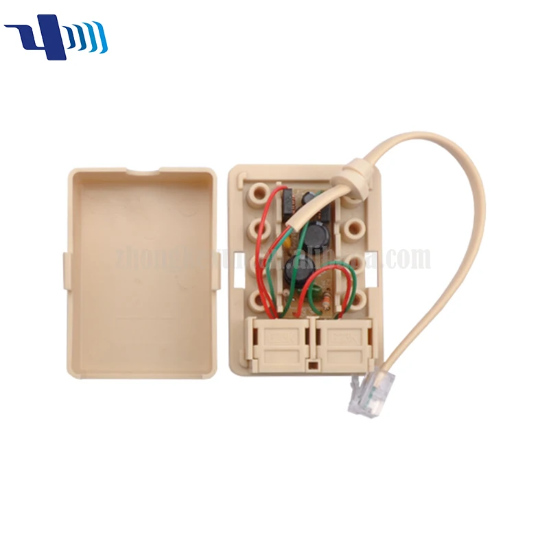 US ADSL Filter ADSL RJ11 6p2c telephone splitter 1 to 2 modem