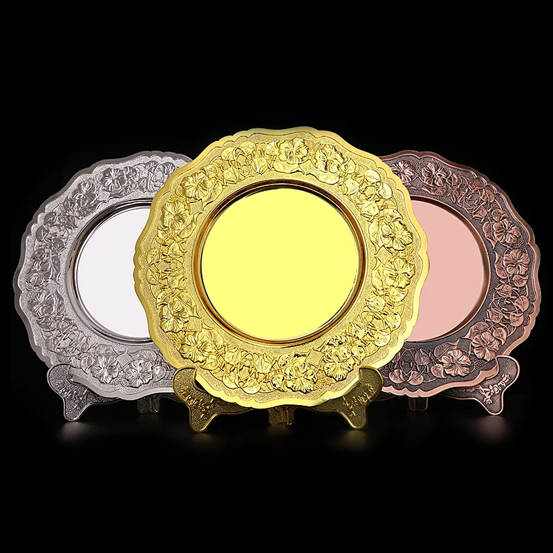 
Custom cheap 3d engraved metal plate award, metal annual award 