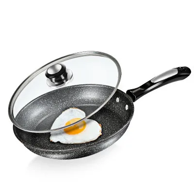 Food Grade Healthy Professional Maifan Stone Cast Iron Frying Pan 26cm