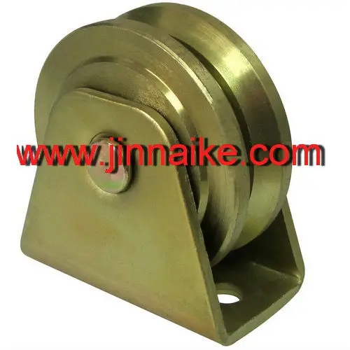 V groove high quality steel wheels for sliding doors