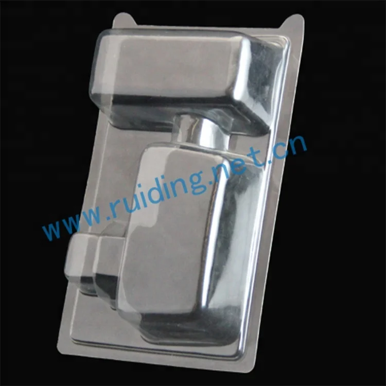 PVC PET RPET Plastic double blister package  for electronic ,cosmetic ,toy , home appliance,gift
