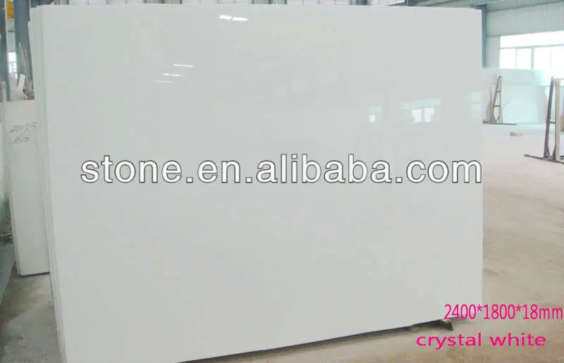 Чистый белый мармостекло, кристаллическая белая стеклянная панель