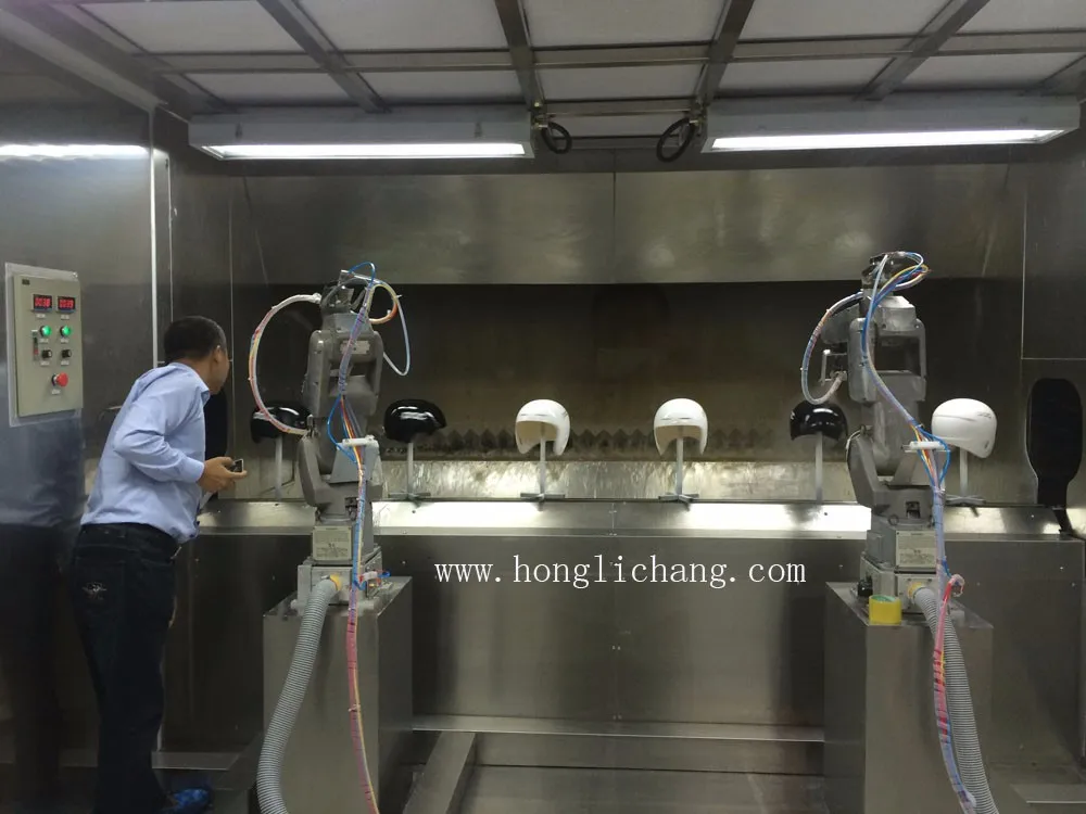 Робот Автоматической Аэрозольной Краской Линии для Шлема