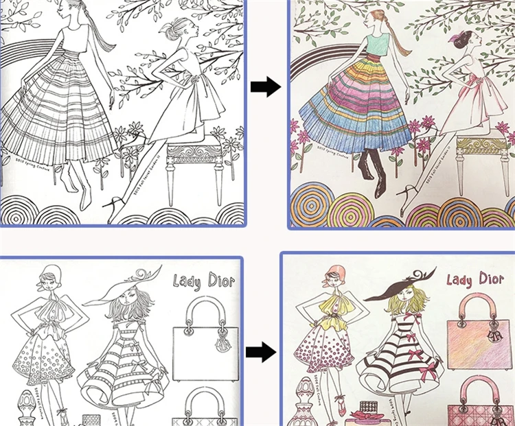 Custom Paper Children Baby Black And White Coloring Toddler Story Book Crayon Spanish Kids Books