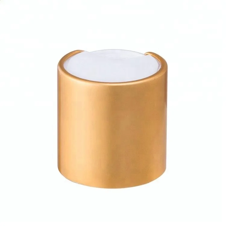  Factory supplier 20mm 24mm 28mm shiny silver and gold disc top plastic bottle cap