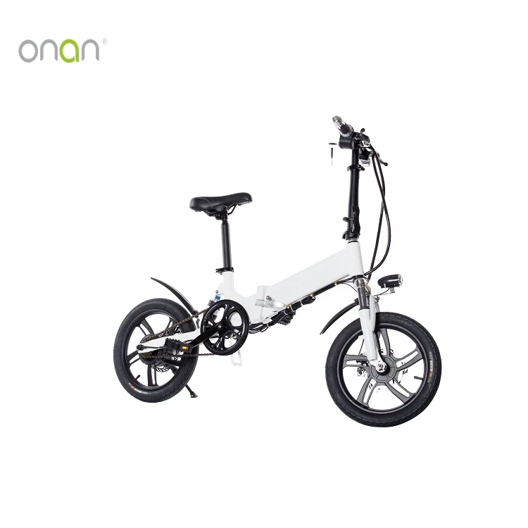 ONAN  Chinese 250W 36V 5.2AH Brushless Aluminum Alloy Mini Folding Electric Bike