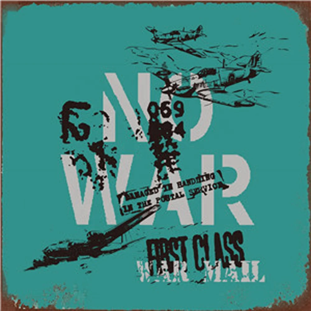 Preciser Rectangular Retro Graffiti And Street Art Printing Metal Poster