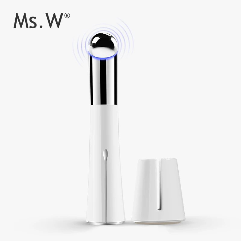 
China manufacturer Ms.W mini eye bag removal portable vibration ionic skin care massage machine 