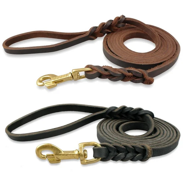 Walking Training Leads for German Shepherd Leather Training Leash
