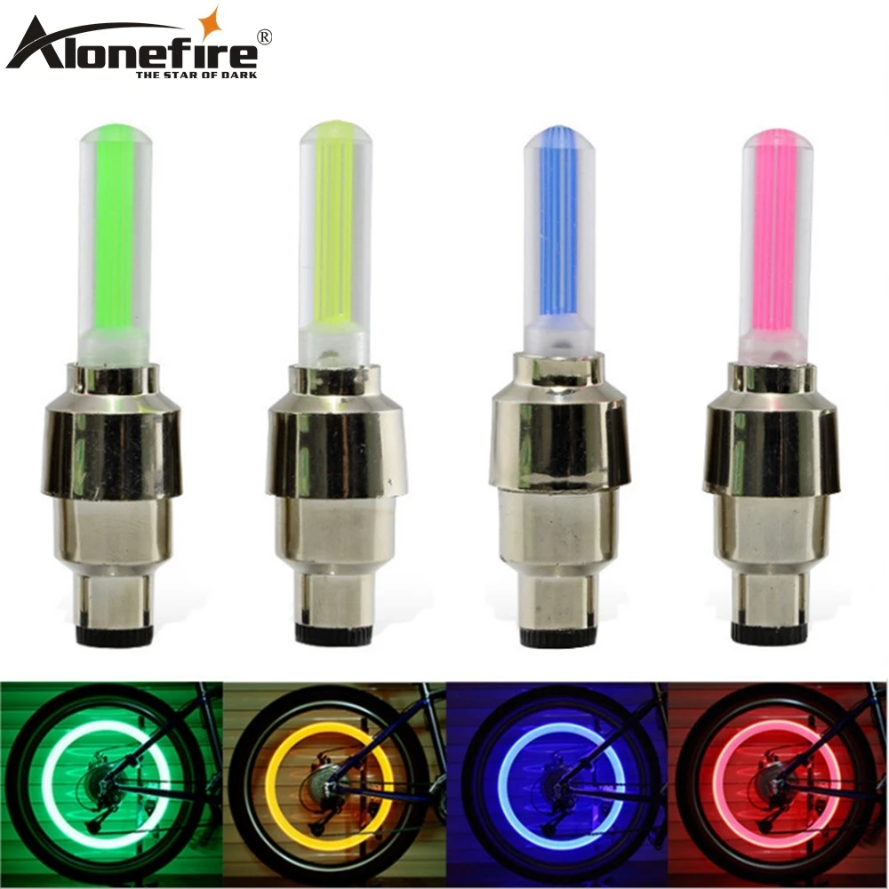 ALONEFIRE BL004 Cool Motion Activated Red blue yellow green LED Wheel Lamp Bicycle light Cycling safety lamp Bike Motorcycle Car