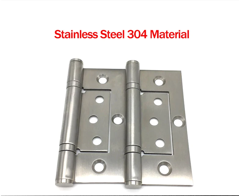 Square 4 inches stainless steel smooth ball bearing butterfly door hinge