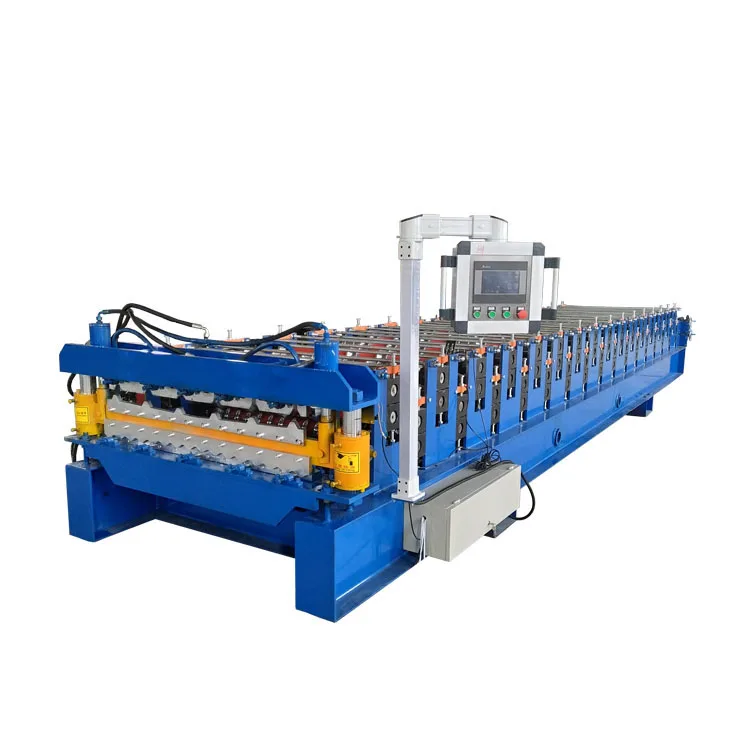 double layered trapezoid wall panel roll forming machine