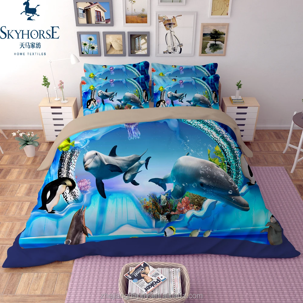 Newsty Reactive Printed Duvet Cover Cartoon Bedding Set For Kids