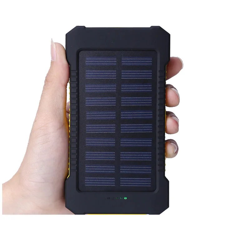 Custom printed promotional solar power bank solar charger LED charger carabiner power bank