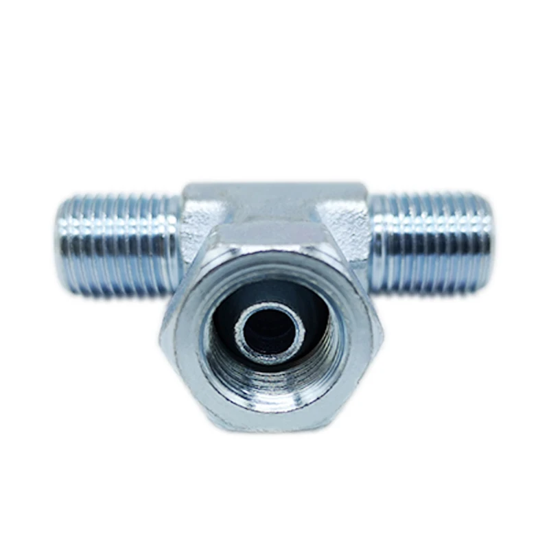 METRIC MALE 24 degree SEAT H.T. hydraulic tee adapter fittings