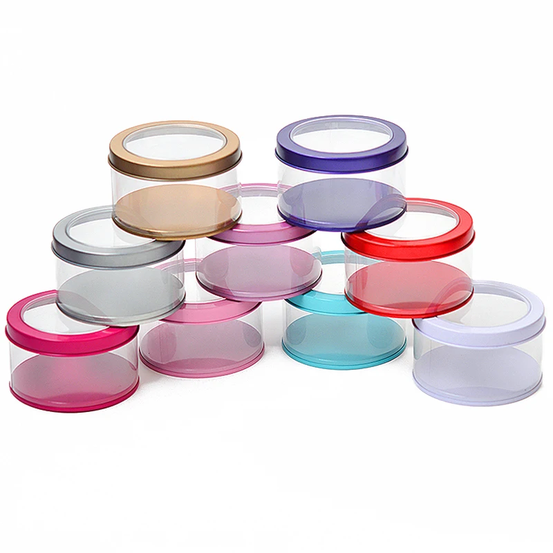 Multipurpose tin sweet box chritma tin box tin mint package box with pvc transparent