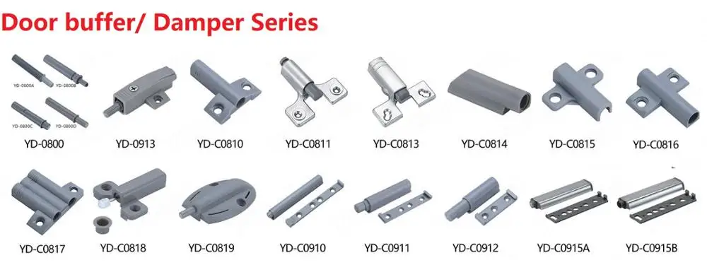 Alloy hydraulic soft closing door damper