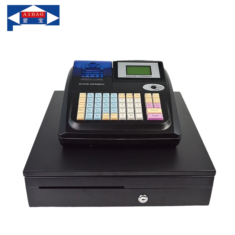 USB/COM/U-disk portable retail shop electronic cash regisger ECR with 58mm printer
