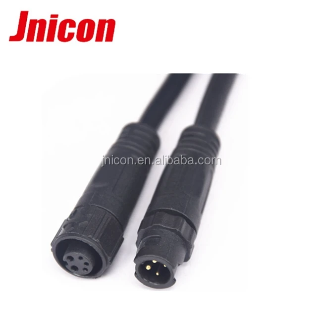 Jnicon Black plastic low voltage 2 3 4 5 pin auto wire connector