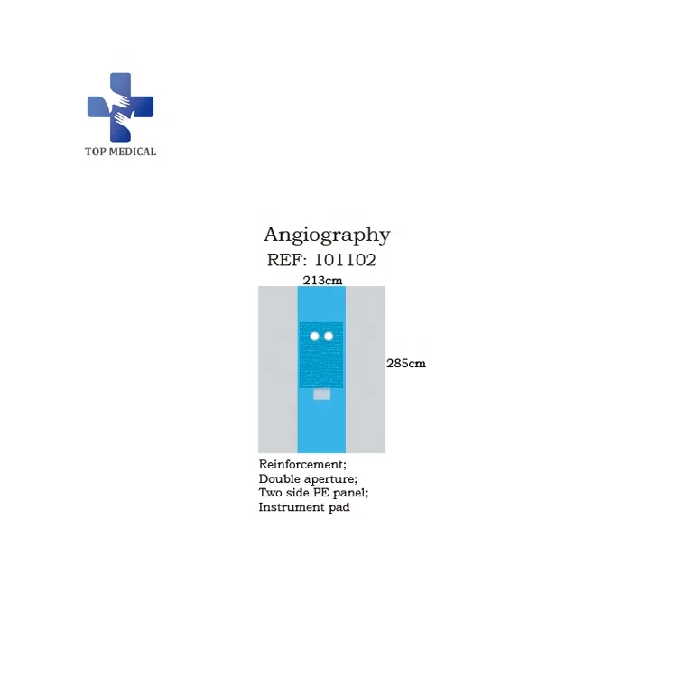 
Angiography drape medical basic surgical pack 