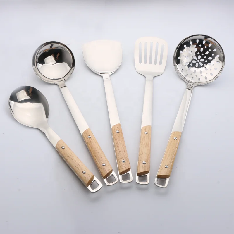 Good price Dining Stainless Steel Kitchen Utensil Set With Holder