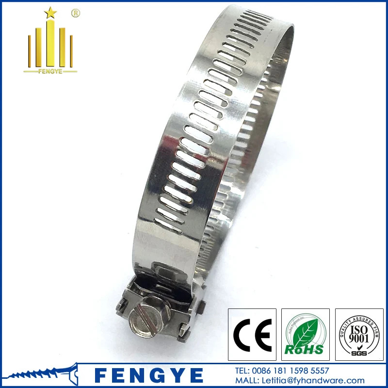 Stainless steel heavy duty hose clamp