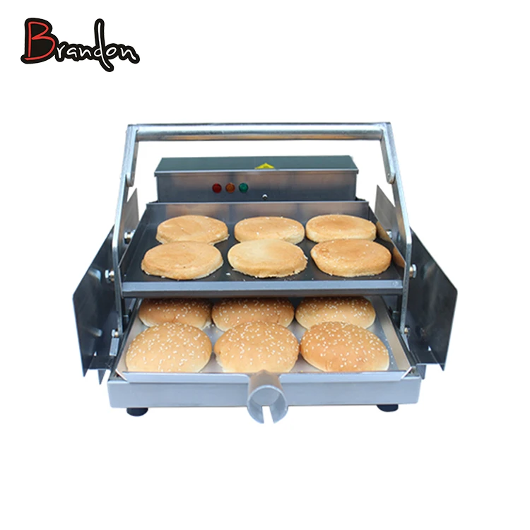 Commercial Stainless Steel Hamburger Bun Toaster