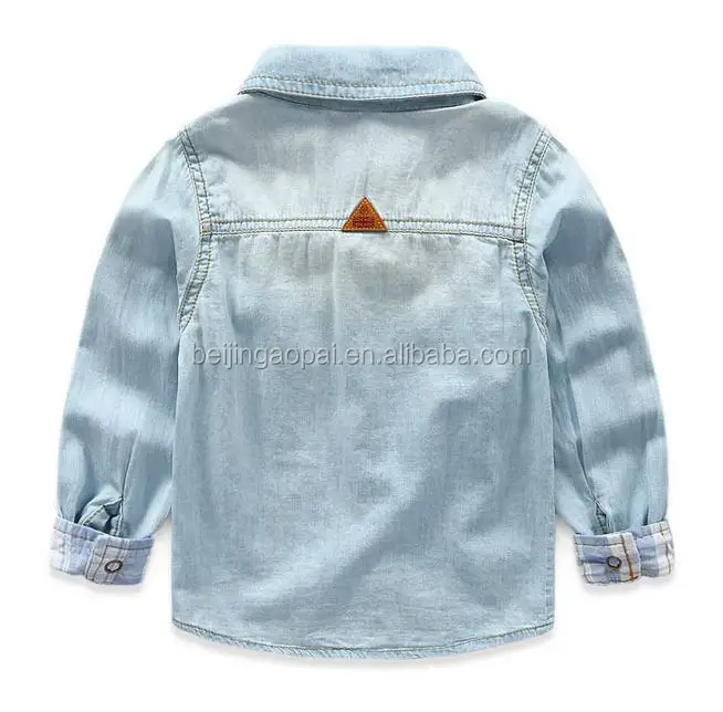 
Bulk wholesale kids clothing baby denim clothes children shirt 