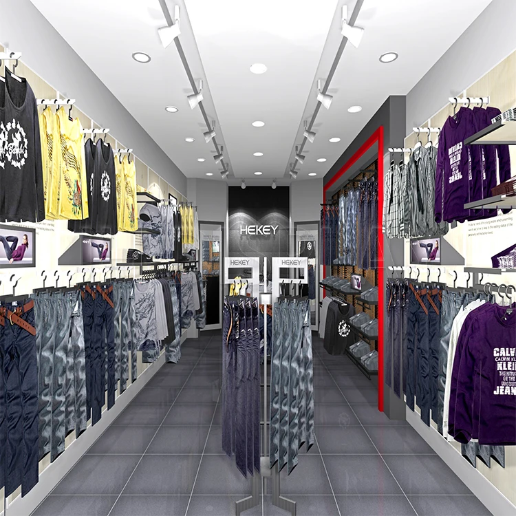 
High Quality Display Rack Garment Furniture Design Custom For Clothing Store Display 