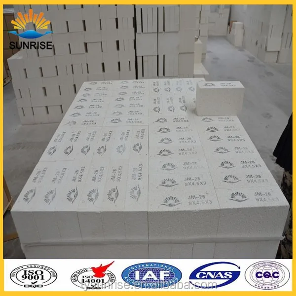 Low Porosity JM26 Mullite Thermal Insulating Fire Brick Price